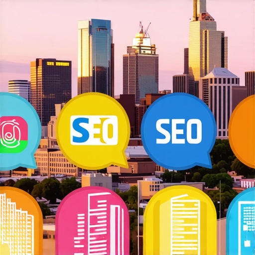 Advanced Memphis SEO Strategies Memphis skyline with digital marketing icons and SEO concepts