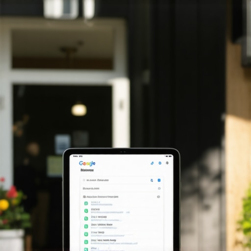 Memphis storefront with Google My Business profile on a tablet