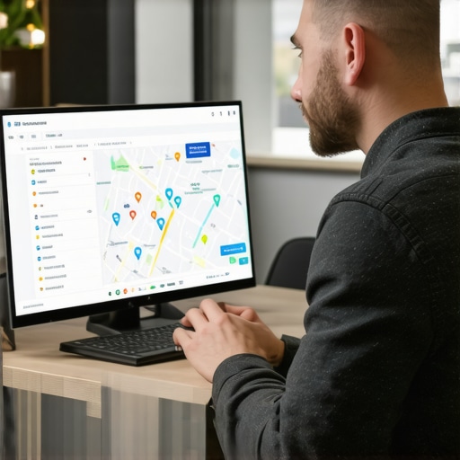 Business owner working on local SEO strategies with schema markup and backlinks in Memphis