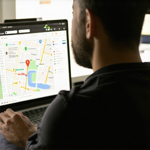 SEO expert reviewing Memphis local SEO data on a laptop