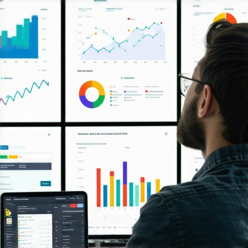 Digital marketing professional reviewing Memphis local SEO performance on computer screens.