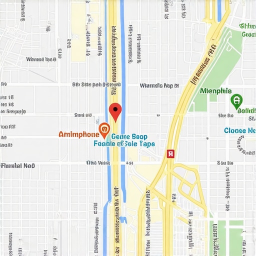 Map of Memphis showing various local businesses with Google Maps icons.