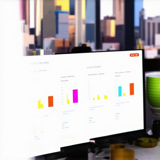 Screenshot of local SEO analytics and tools on a computer screen with Memphis skyline