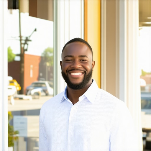 Memphis storefront optimizing Google Maps profile A vibrant Memphis storefront with signage and owner, emphasizing local business presence for SEO
