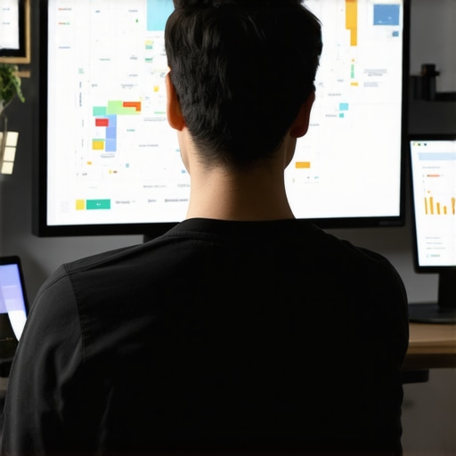 Person analyzing Memphis SEO data on a computer