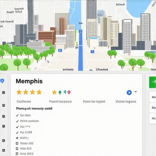Dashboard showing Memphis business listing with reviews and photos