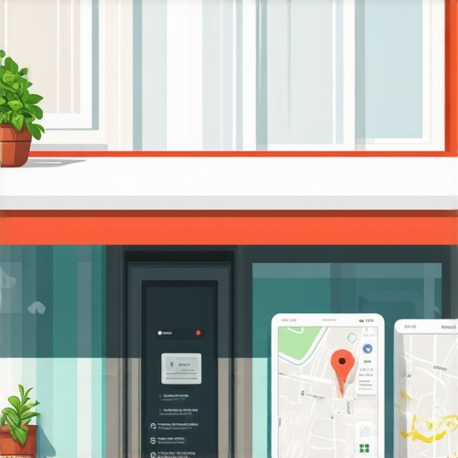 A Memphis storefront along with digital map icons illustrating local SEO tactics