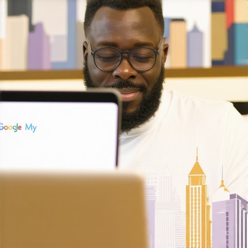 Memphis business owner working on Google My Business profile