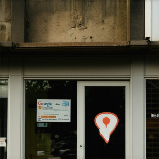 A Memphis shop front with a Google Maps marker indicating local business visibility