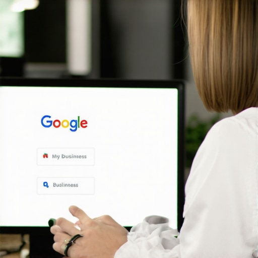 Memphis business owner optimizing Google My Business profile for local SEO.