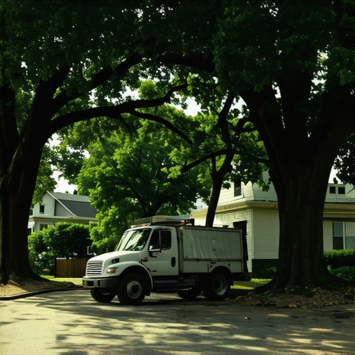 A real service truck parked in a Memphis residential area showing local business presence.