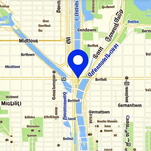 Hyper-Local Memphis SEO Targeting Digital map of Memphis Tennessee showing local search optimization points for different neighborhoods.