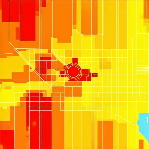 A visual representation of how local SEO proximity affects map rankings in Tennessee.