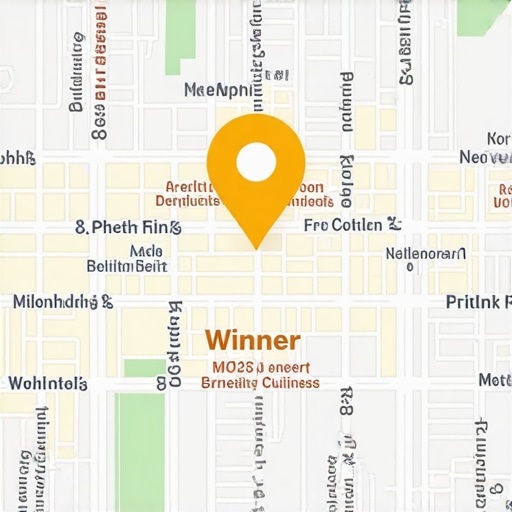 Visual representation of Memphis local SEO map rankings and proximity filters.