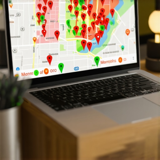 Memphis Local SEO Heat Map Analysis A visualization of local search rankings across Memphis neighborhoods showing the density of business competition.