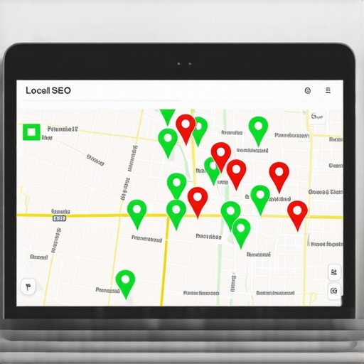 Visualizing Memphis Local SEO Rankings with Geo-Grid Tools A local SEO rank tracking tool showing a grid of ranking positions over a Memphis neighborhood map.